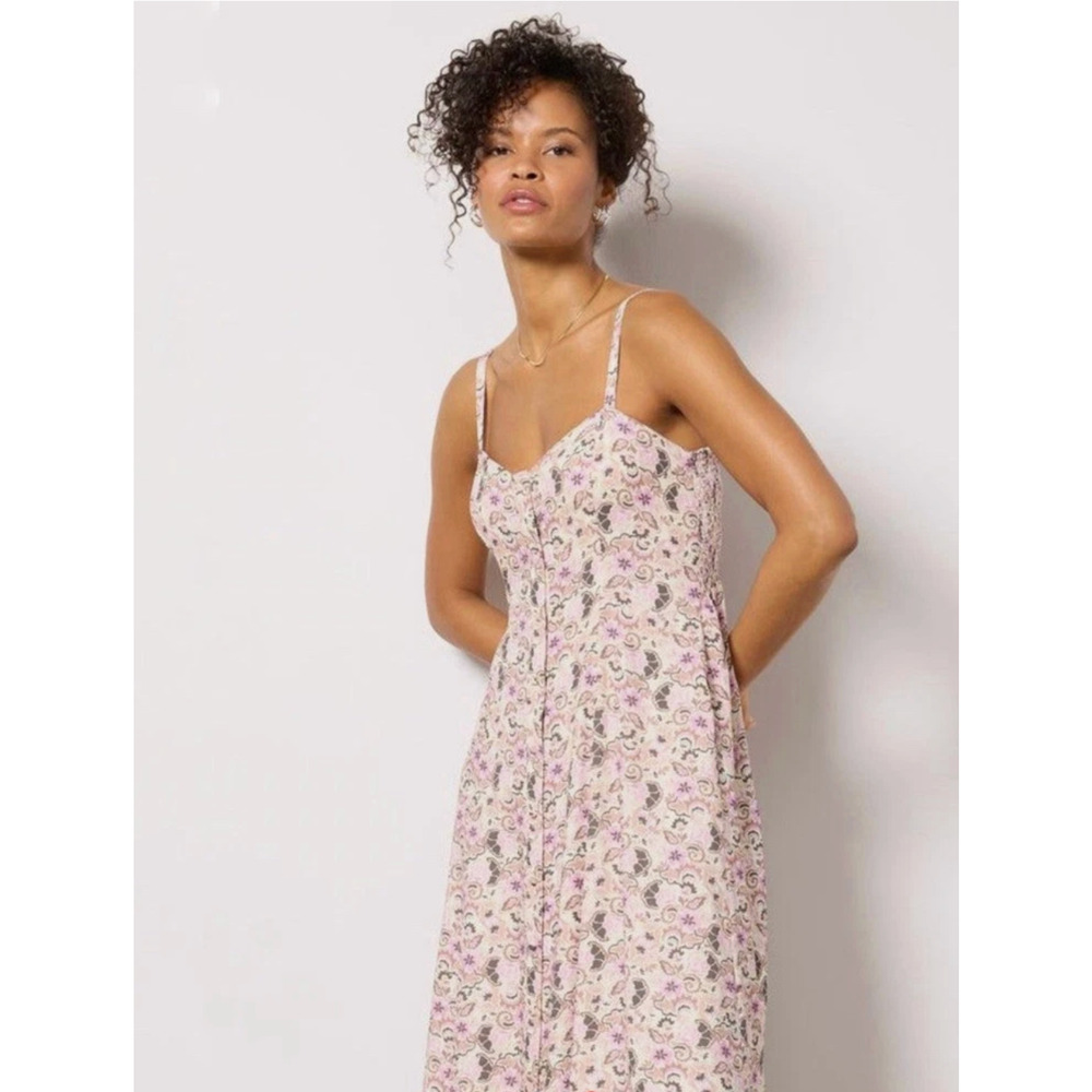 Z SUPPLY x EVEREVE NWT Angel Eyes Toile Floral Print Midi Dress // XS - Picture 16 of 16